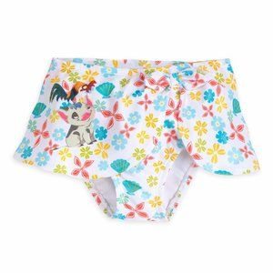 Moana Girl's Swimsuit Costume Dress Up Skort - Size 5/6 - Disney Store Swimwear